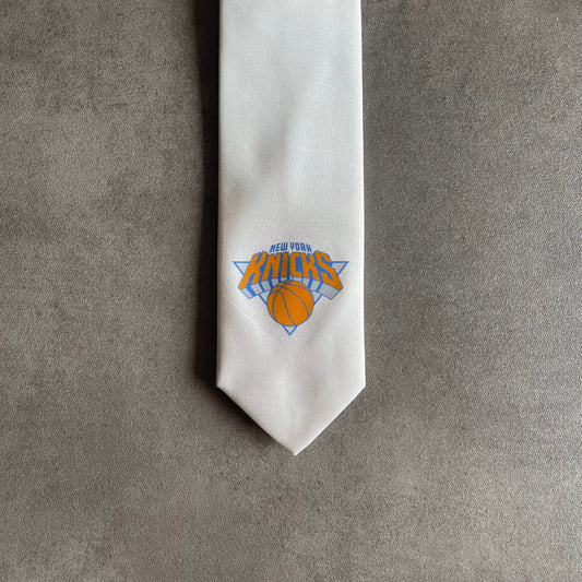 New York Knicks White Silk Tie