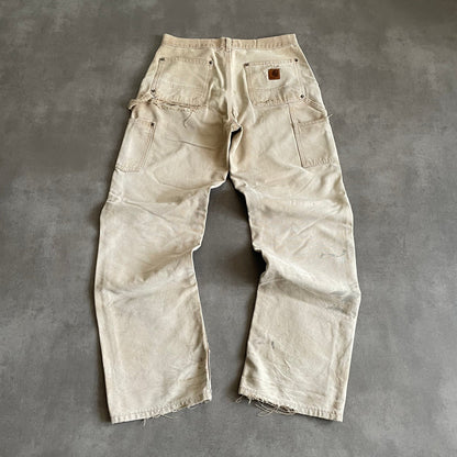 DIRTY AND DISTRESSED CARHARTT DOUBLE KNEE